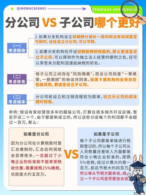 分公司 vs 子公司 注册哪个更好？代理记账角度看差异
